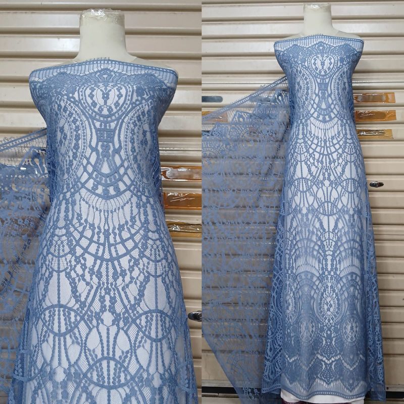 Bahan Kain Semi Prancis/Brokat Semi Prancis Panelan