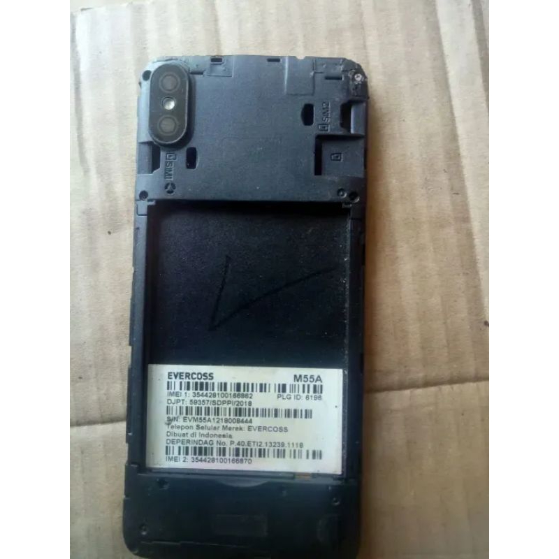 Lcd Tc Hp Evercoss M55A lcd ori cabutan normal