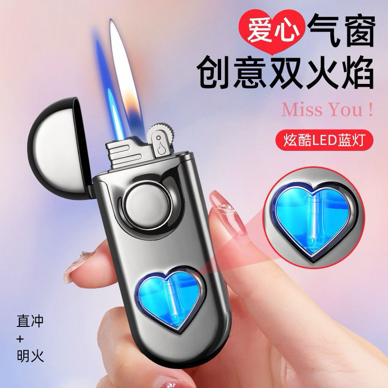 Korek api bara Lighter gas korek 2 api Free batu api & Box