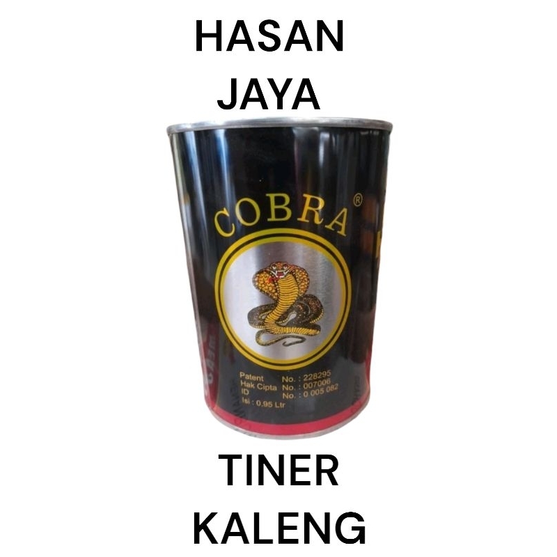 Tiner Kaleng Merek COBRA kaleng hitam 1L // pengencer cat duco high glos