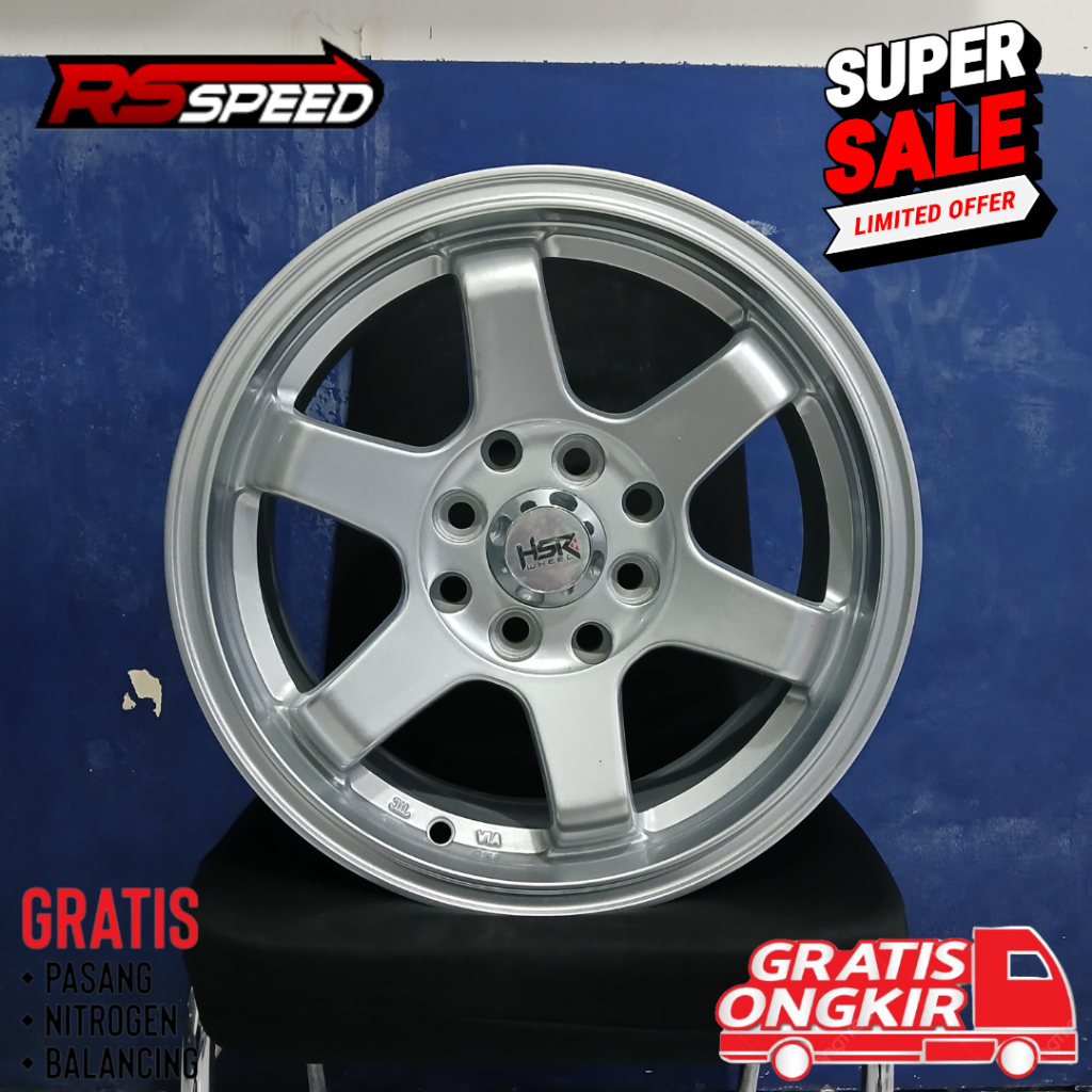 Velg hsr Tokyo ring 14 termurah bisa untuk mobil avanza, xenia, ayla, brio, air ev dll VELG HSR R14 