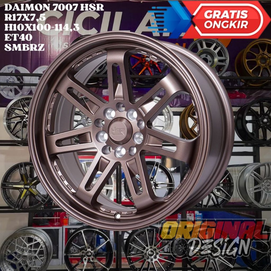 Velg Mobil AVANZA , XENIA , SIENTA , YARIS CROSS , HSR DAIMON RING 17 R17