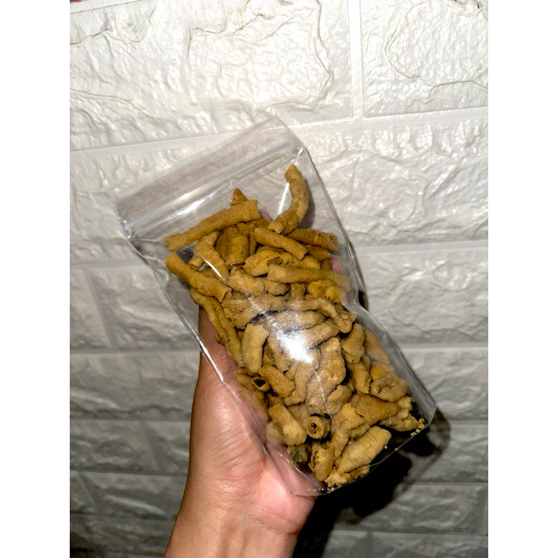 

Keripik usus gentong (kemasan pouch)