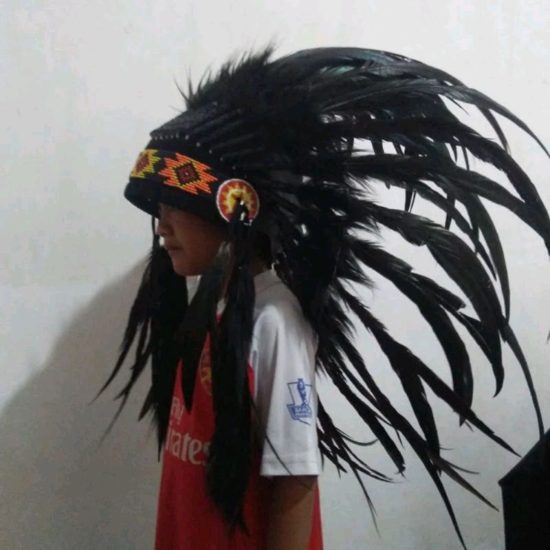 TOPI INDIAN FULL HITAM