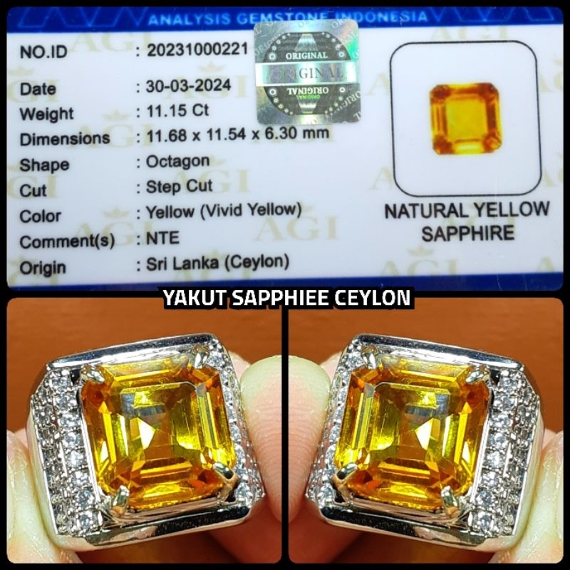 SAPPHIRE YAKUT CEYLON HQ SRILANKA + MEMO LAB