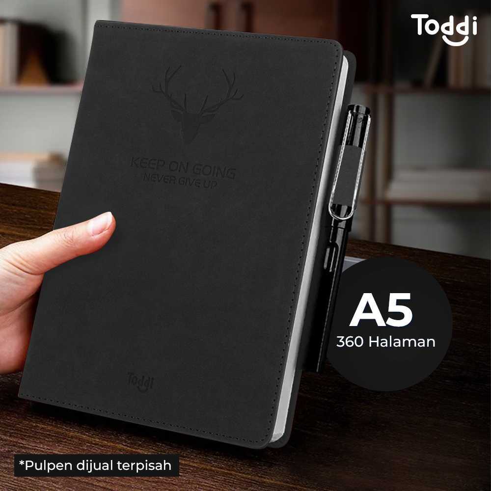 

Buku Catatan Harian Notebook Diary Cover Kulit 180 Lembar A5