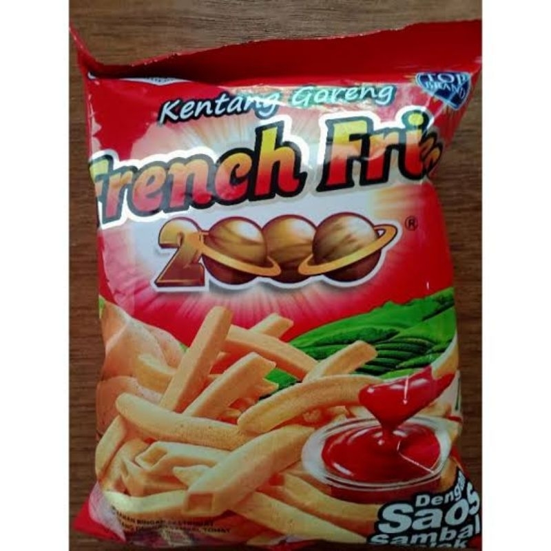 

FRENCH Fries2000/mister kentang/mister bebeto snack kentang 15grm dapat 4pcs