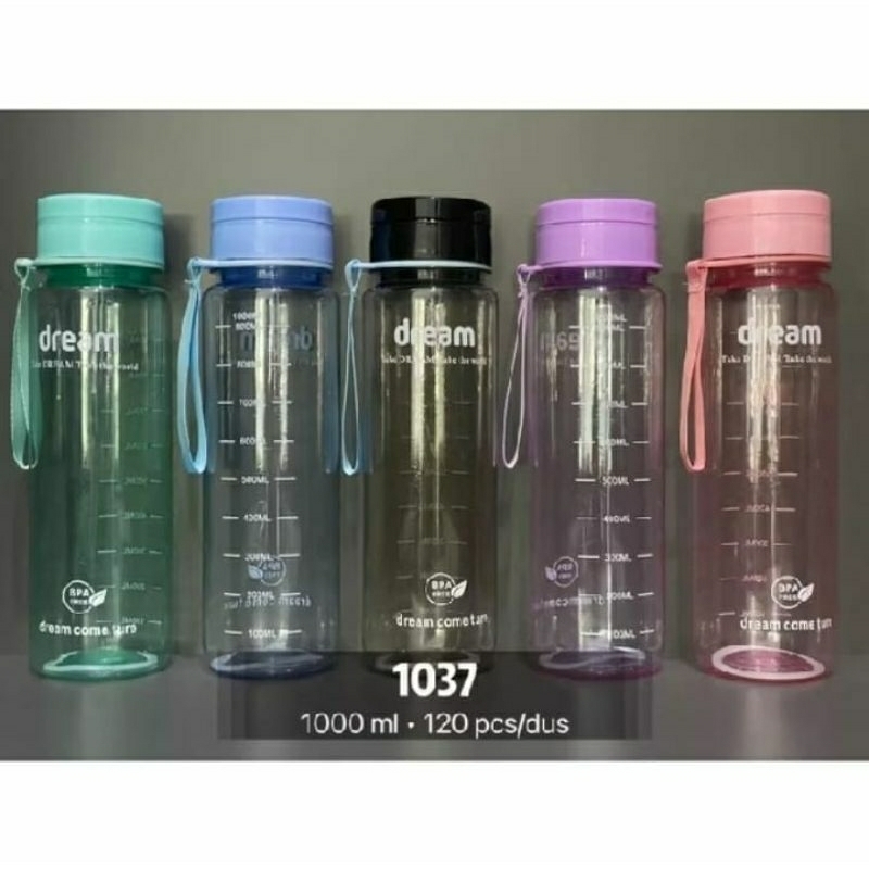 [MODEL BARU ] Botol Dream Botol minum Tumblr Dream 1 liter Tumblr Lucu READY SEMUA WARNA