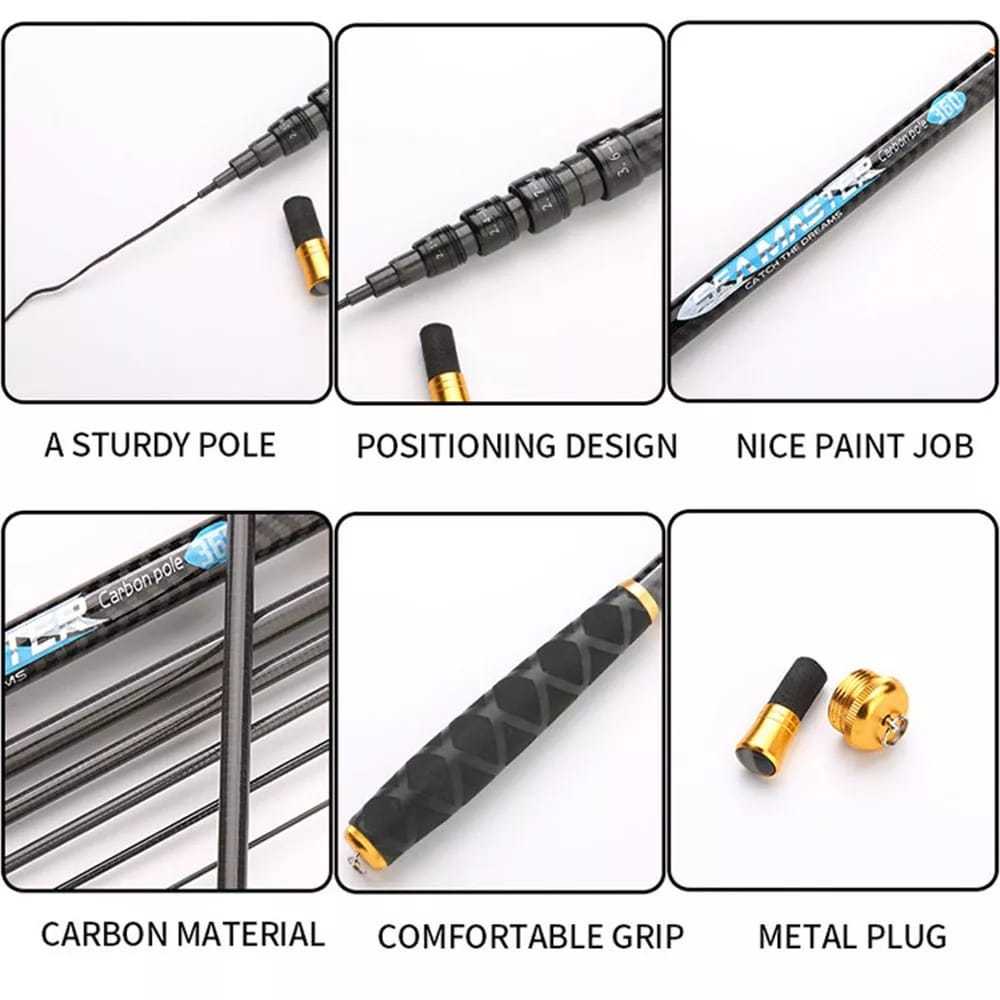 Joran Pancing Zoom Ros Pendek 360-450-540-630