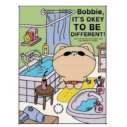 

Bobbie its ok to be different vol. 1 Healing Coloring Book for adult and kids kado anak gift refrex