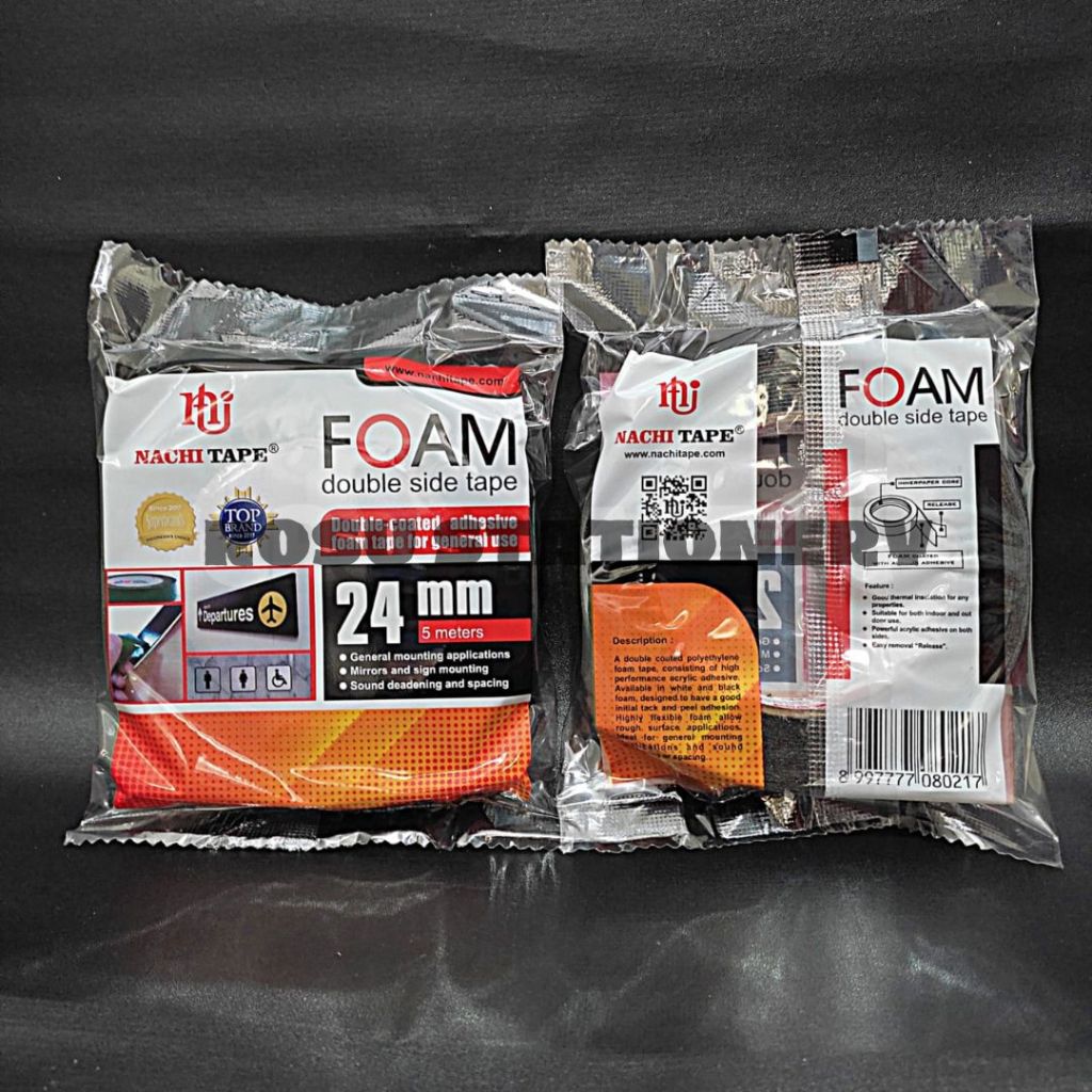

ISOLASI BOLAK BALIK BUSA / DOUBLE TAPE FOAM NACHI 1" INCHI 24mm