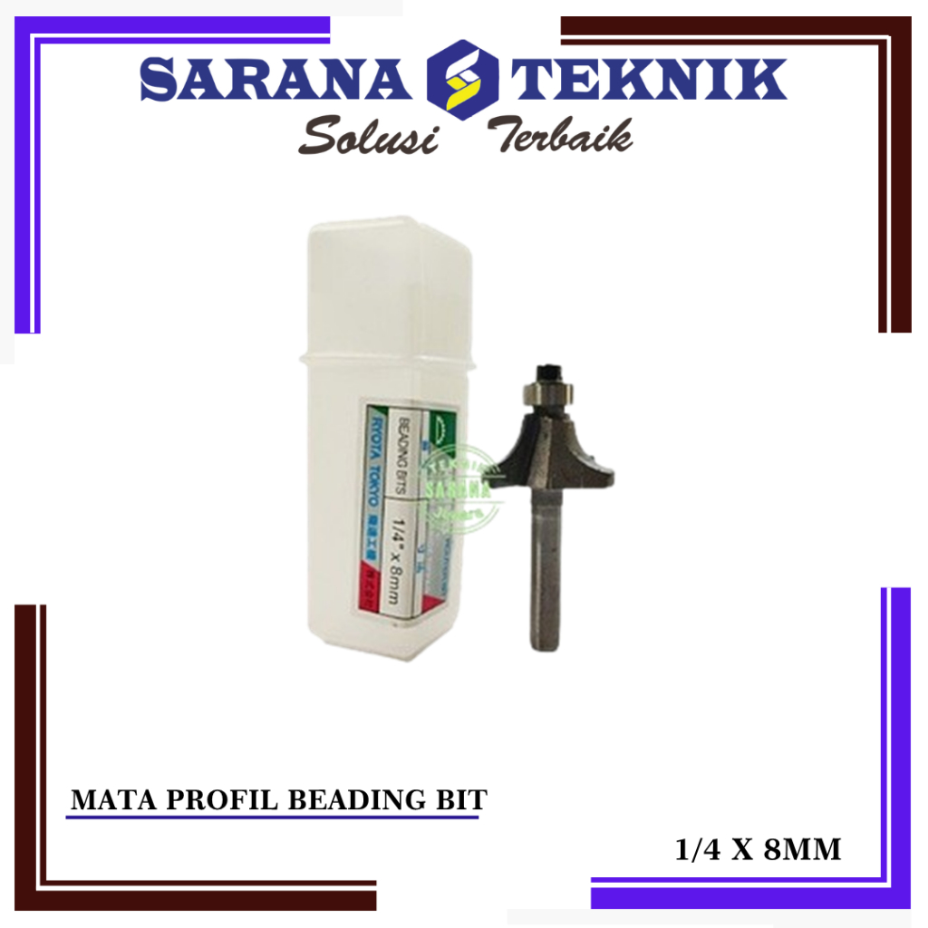 Mata Router / Profil Beading bit 8 mm Ryota