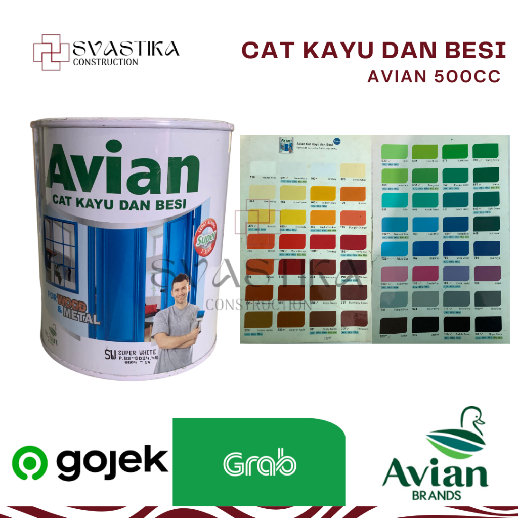 AVIAN CAT KAYU DAN BESI 500cc  Cat Avian