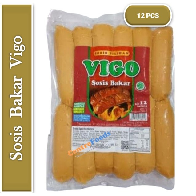 

Sosis Bakar Sapi - Vigo | Isi 12 Pcs [ Harga Per PACK ]