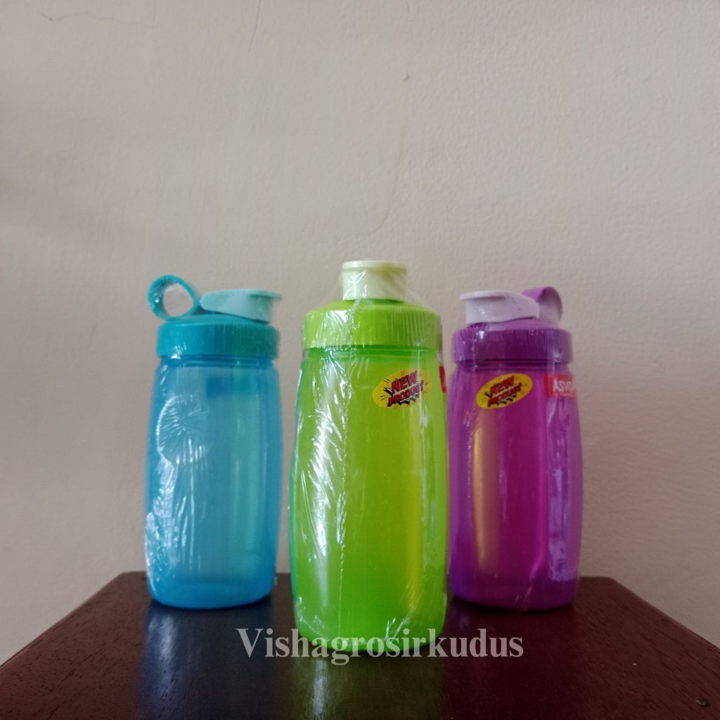 Botol Minum Bulat Firly Plastik Fliptop Asvita 450ml