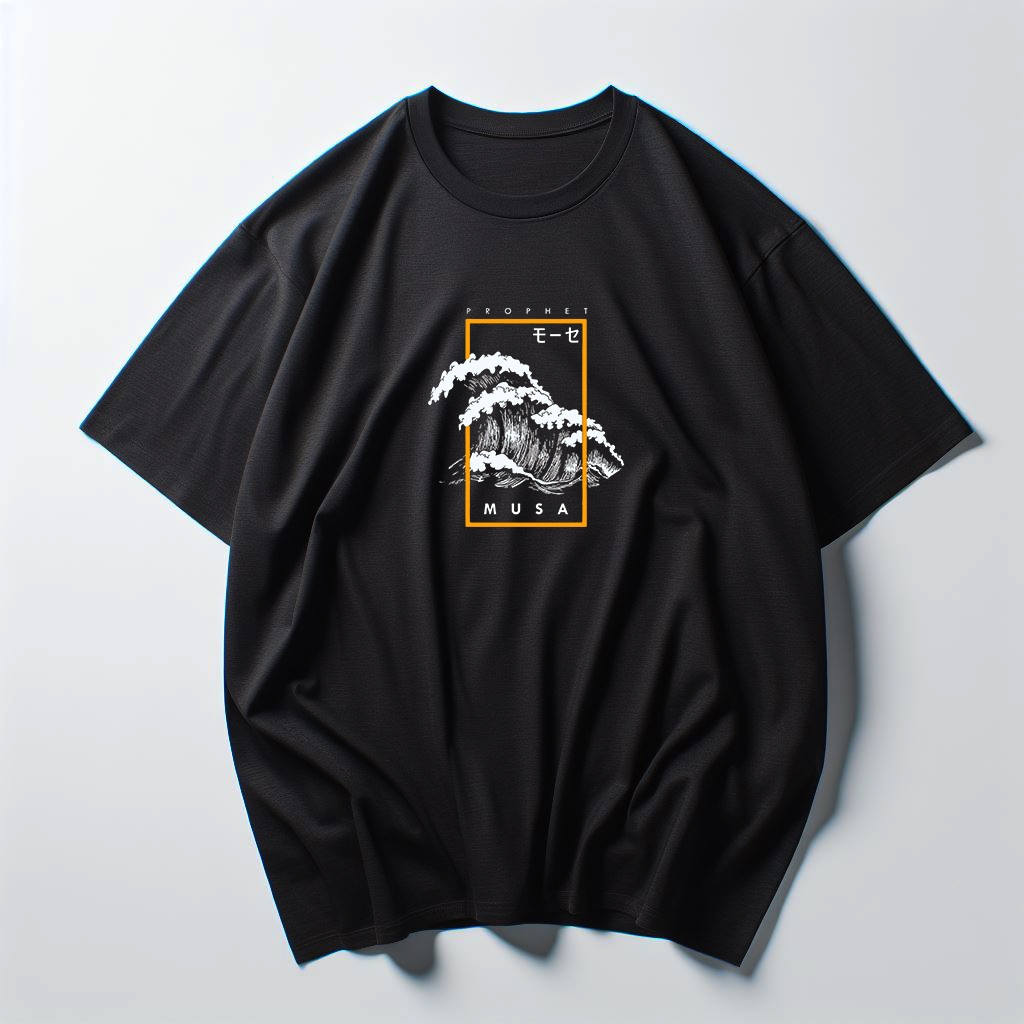 HandArt - Kaos NABI MUSA, Kaos Dakwah Islami-Kaos Distro-Kaos Murah, Original Carton Combed 24s prem