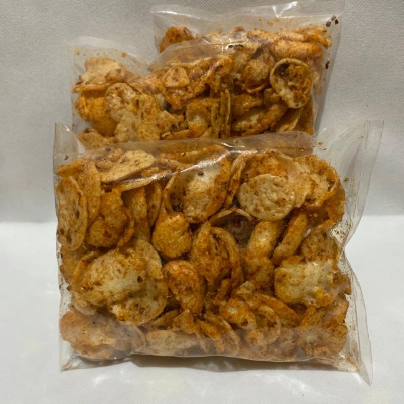 

Kerupuk Seblak Kering Pedas'Manis'Gurih 200g (Khas Pagedongan) Keriuk Keriuk