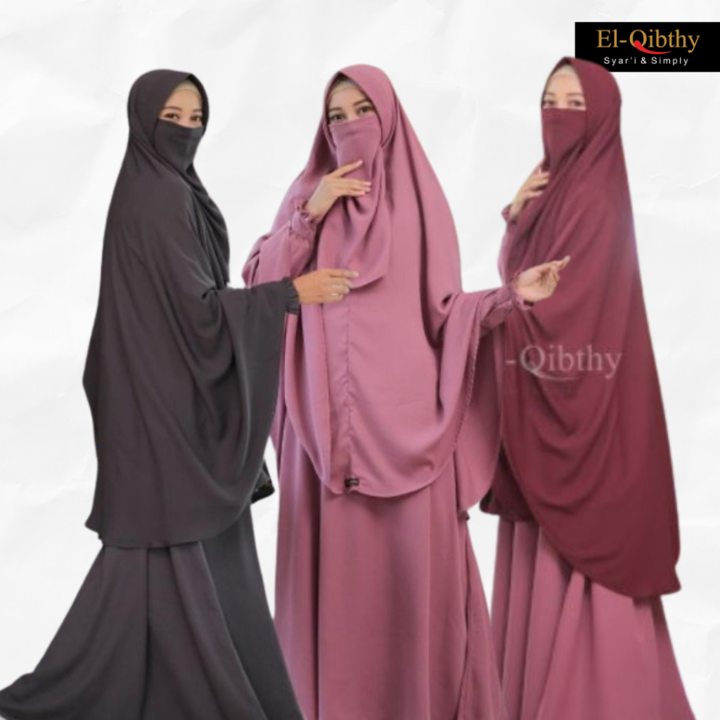 El Qibthy - Gamis Firdausi Polos Material Kain Yhorita Premium Grade A Busui Friendly, Wudhu Friendl