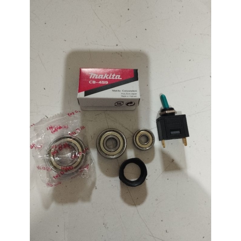 sparepart mesin gerinda makita m 0900b/3pcs bearing carbon brush saklar gerinda tangan makita m 0900