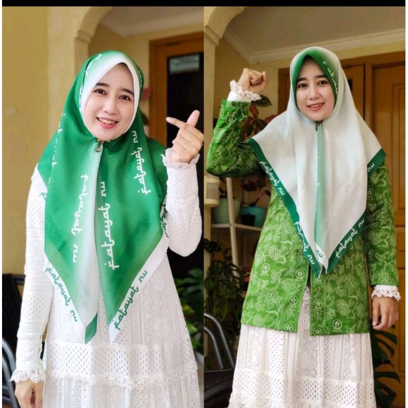 Kerudung Fatayat NU Segi Empat