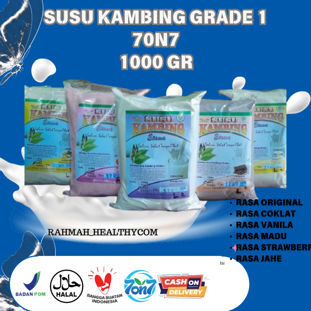 

Susu Kambing Etawa grade 1| 1kg| Merek Seven On Seven 7on7