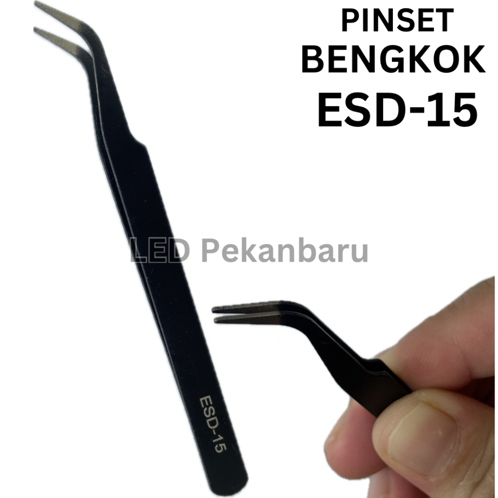 

PINSET TS-15 BENGKOK STAINLESS STEEL GOOI TWEEZERS TS15 RUNCING SIKU