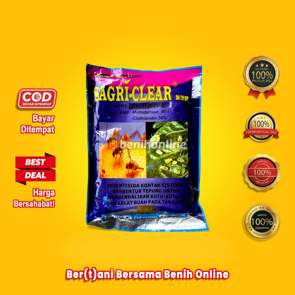 INSEKTISIDA SAGRI CLEAR 30/30 WP 100 GRAM methidathion + clothianidin