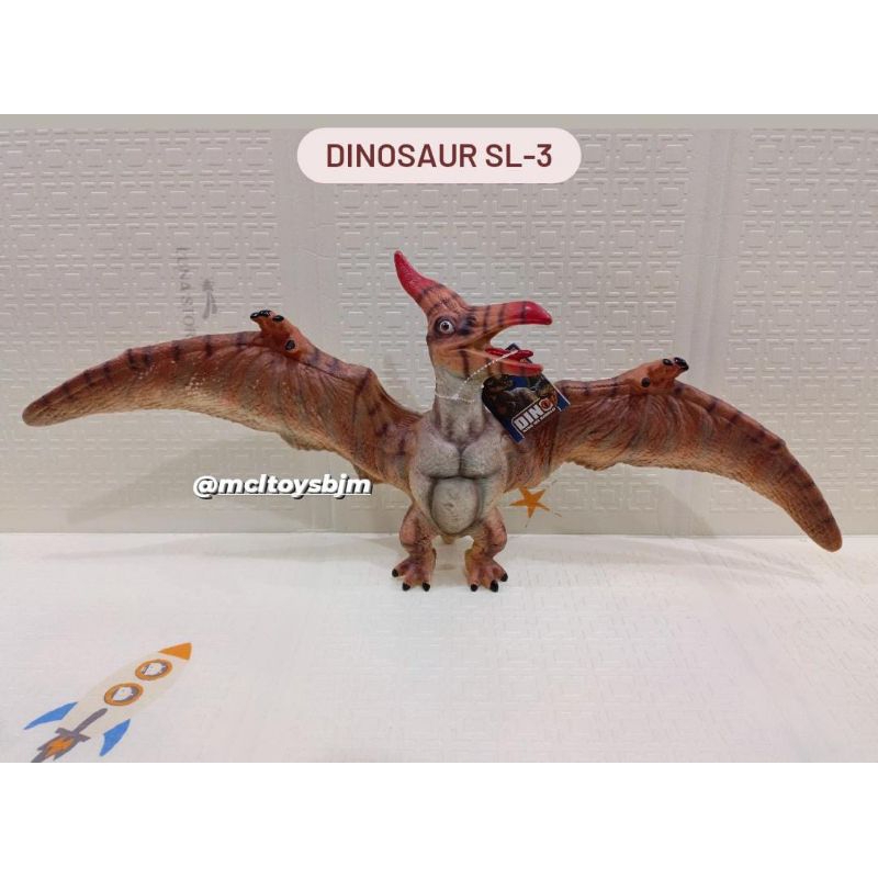 Mainan Dinosaurus karet suara dino