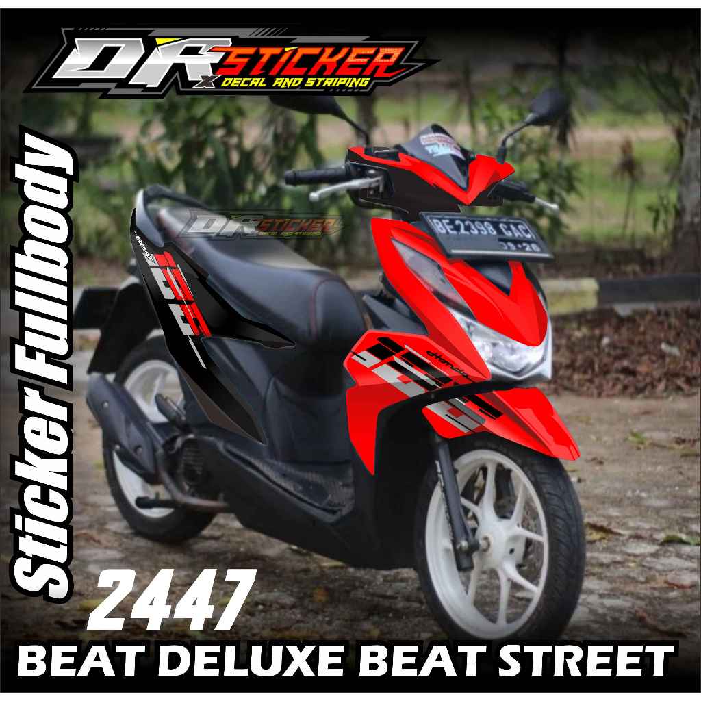 Decal Beat New Deluxe Variasi 125 List Art Simple Concept/Modifikasi Beat Deluxe-Honda Vietnam Style