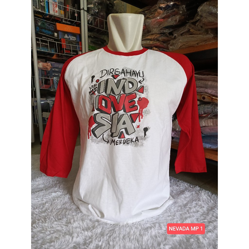 Nevada Kaos Lengan Panjang Edisi Kemerdekaan HUT RI