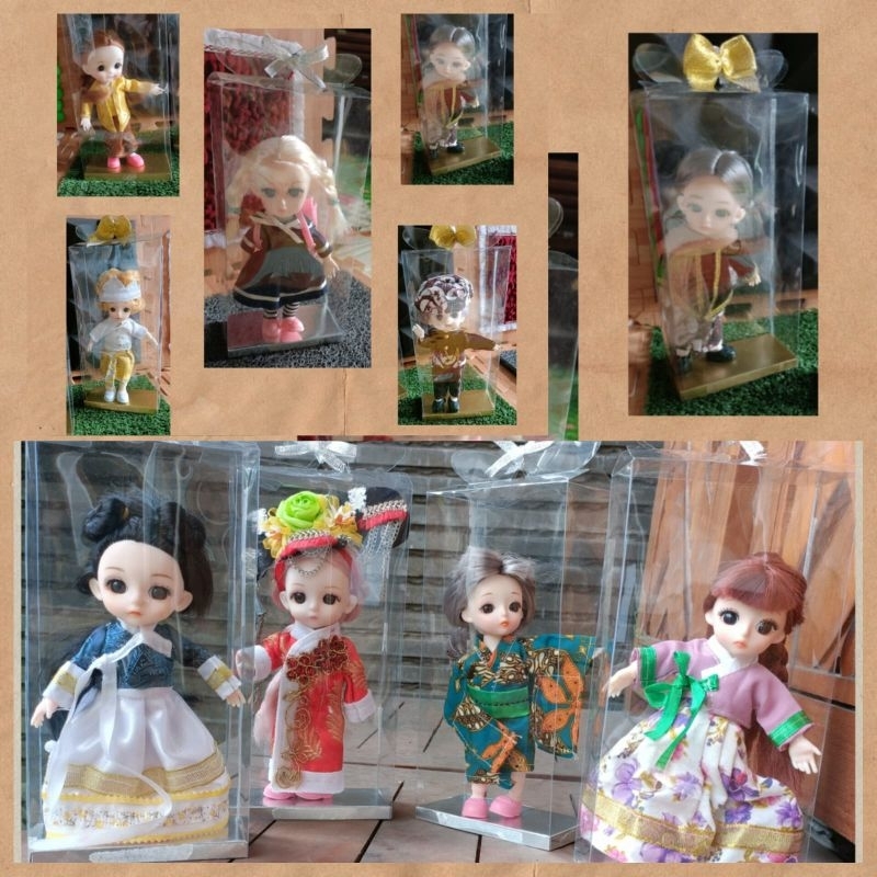 BARBIE KOSTUM UKURAN 16cm ASIA TIMUR & ADAT (Boneka + baju)