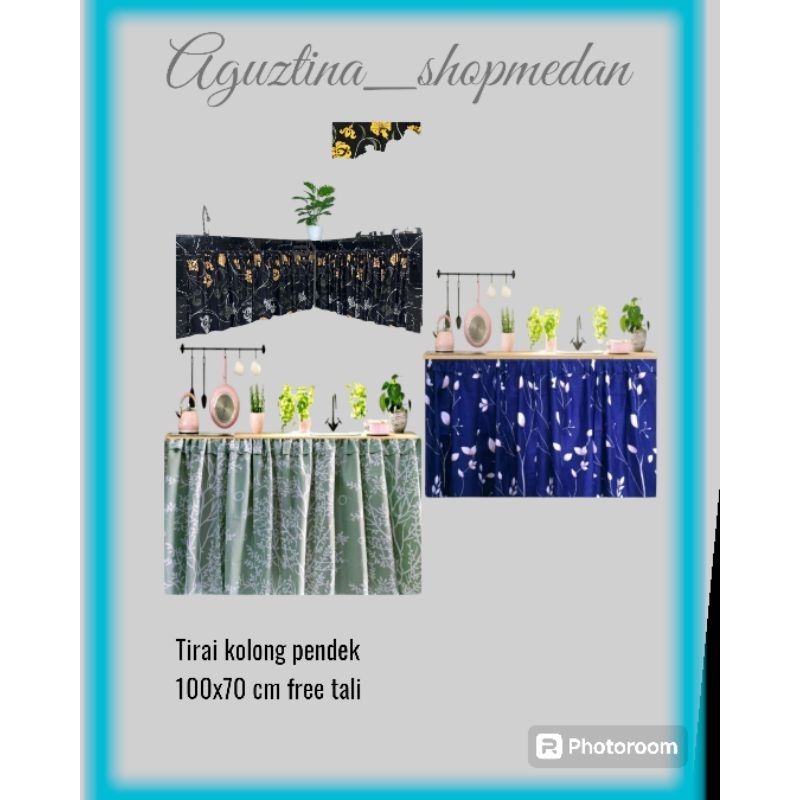(READY MEDAN)-GORDEN KOLONG UKURAN 100x70CM/GORDEN MEJA KOMPOR/ TIRAI MEJA DAPUR FREE TALI PREMIUM/T