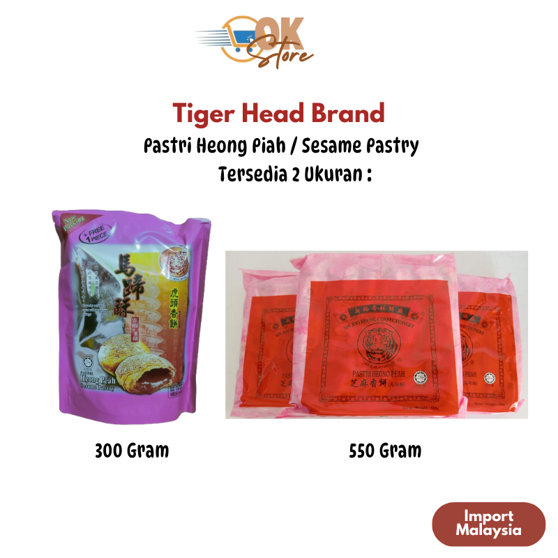 

Tiger Head Brand Pastri Heong Piah 300 GR dan 550 GR (Import Malaysia)