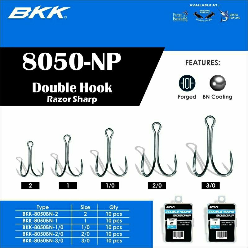 MATA PANCING DOUBLE HOOK BKK 8050 NP HARGA SATUAN
