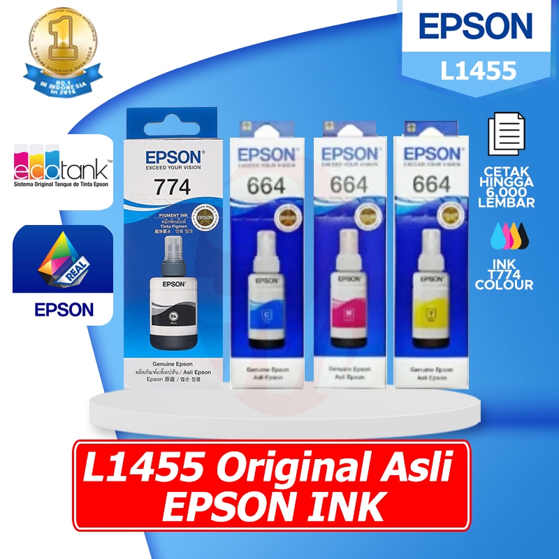 Tinta Epson Printer L 1455 ( 1Set)