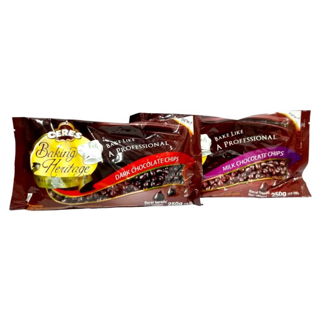 

Coklat Cokelat Chocolate Chocochips Choco Chips Baking Heritage Ceres 250Gram (Pack) / Chocochip