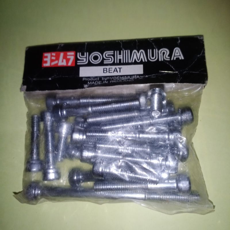 baut mesin kunci L crome kiri kanan Honda Beat Karburator Yoshimura