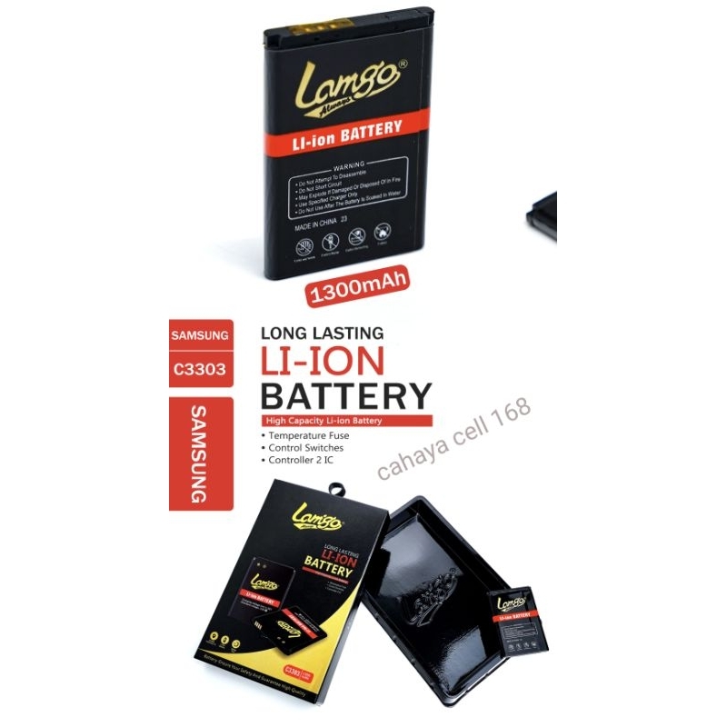 BATERAI LAMIGO SAMSUNG c3303 DOUBLE POWER DUAL IC I