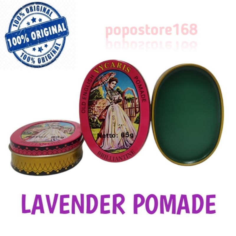 MINYAK RAMBUT LAVENDER VYCARIS POMADE 65 GRAM/ VYCARIS POMADE SOLID LAVENDER HIJAU FRAGRANCE VICARIS
