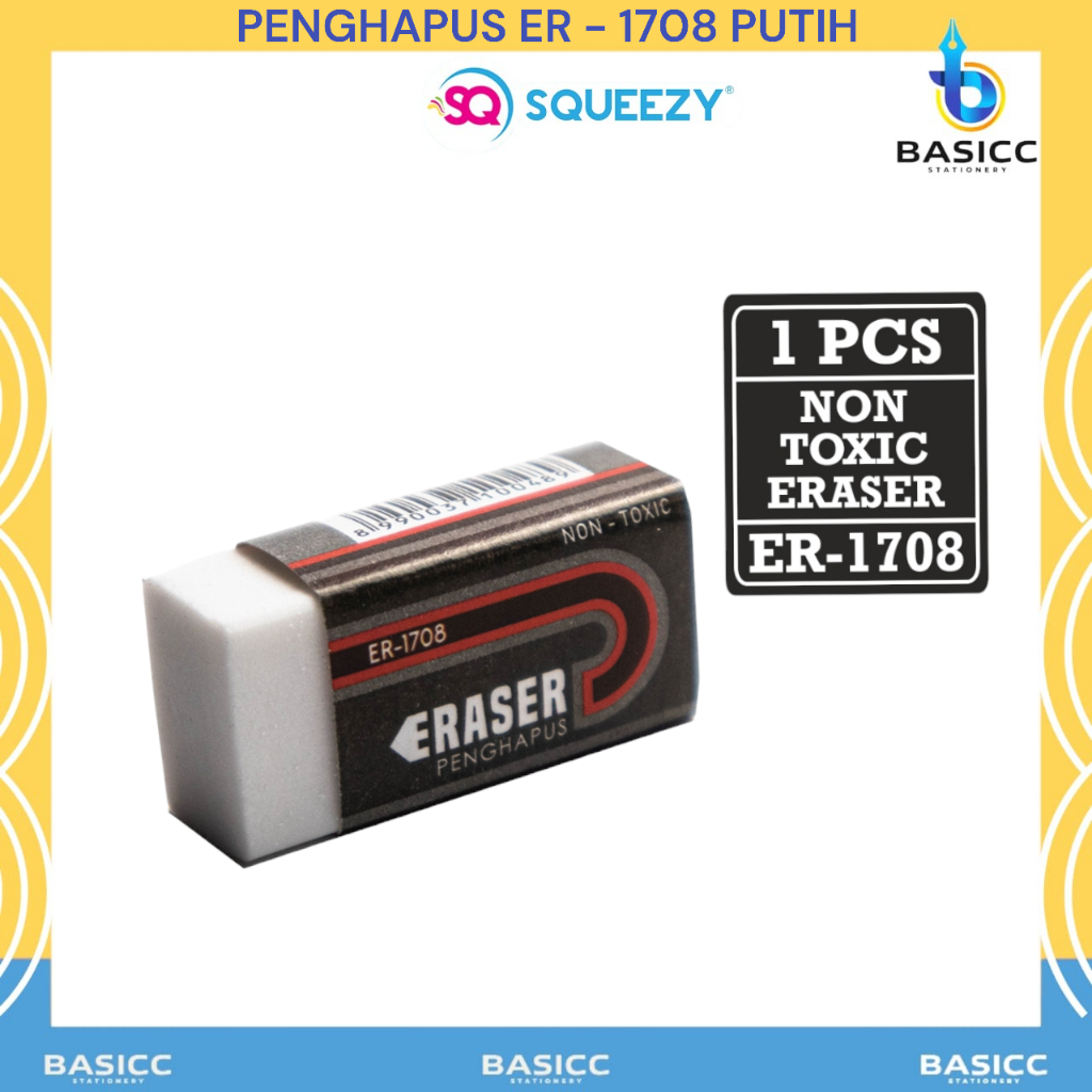

Squeezy Penghapus Eraser Kecil ER-1708 Putih | @ 1Pcs