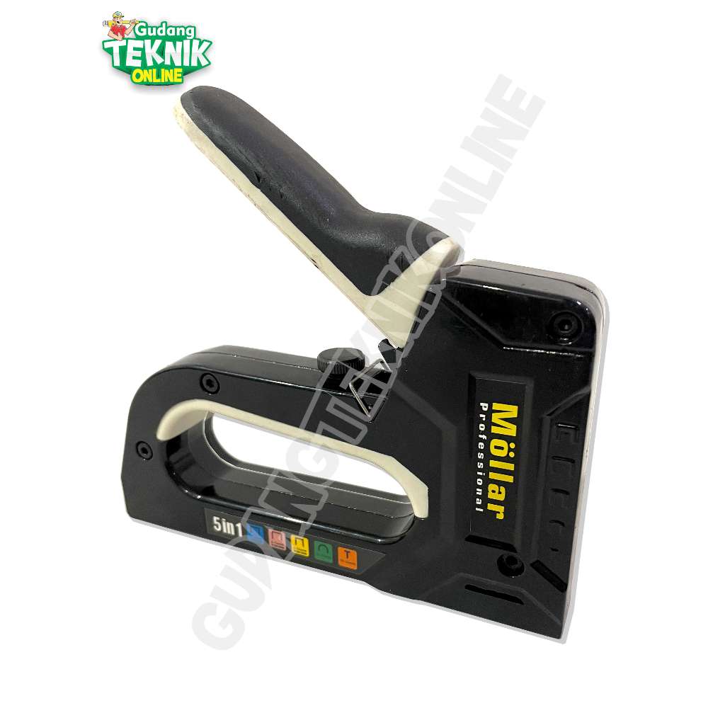 

MOLLAR Staples Gun 5in1 MLR-28014144B 4-14mm HD / Alat Stapler Staples Steples 5 Fungsi Paku Model Tembak Paku T U Lurus - Stapler Gun Tracker Manual MOLLAR