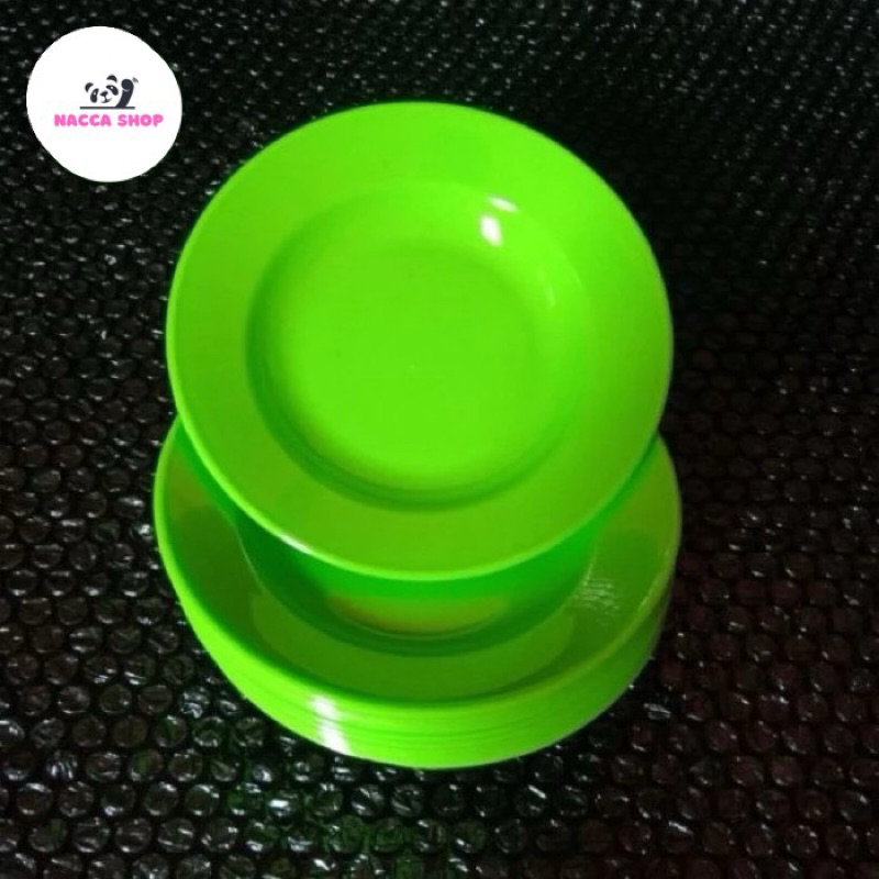 Piring Kecil / Piring Tatakan Mika Semi Melamin Melamine / Piring Tatakan Gelas