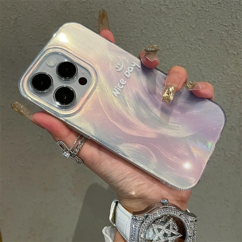 Softcase Untuk IPhone XR 11 13 15 14 12 Pro Max 7Plus 8Plus  X XS MAX 6S 6 8 7 Plus SE 2020 Motif Gr