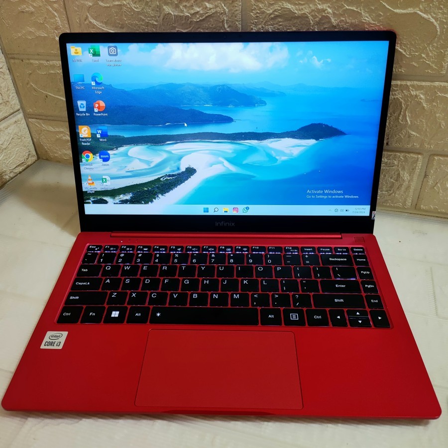 infinix inbook x2 i3 1005g1 ram4 SSD 256 udh graphics second