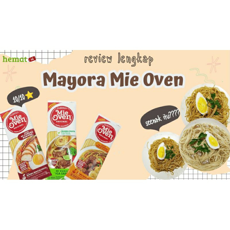 

MIE OVEN MAYORA 3 RASA (BELI 3 GRATIS 1)