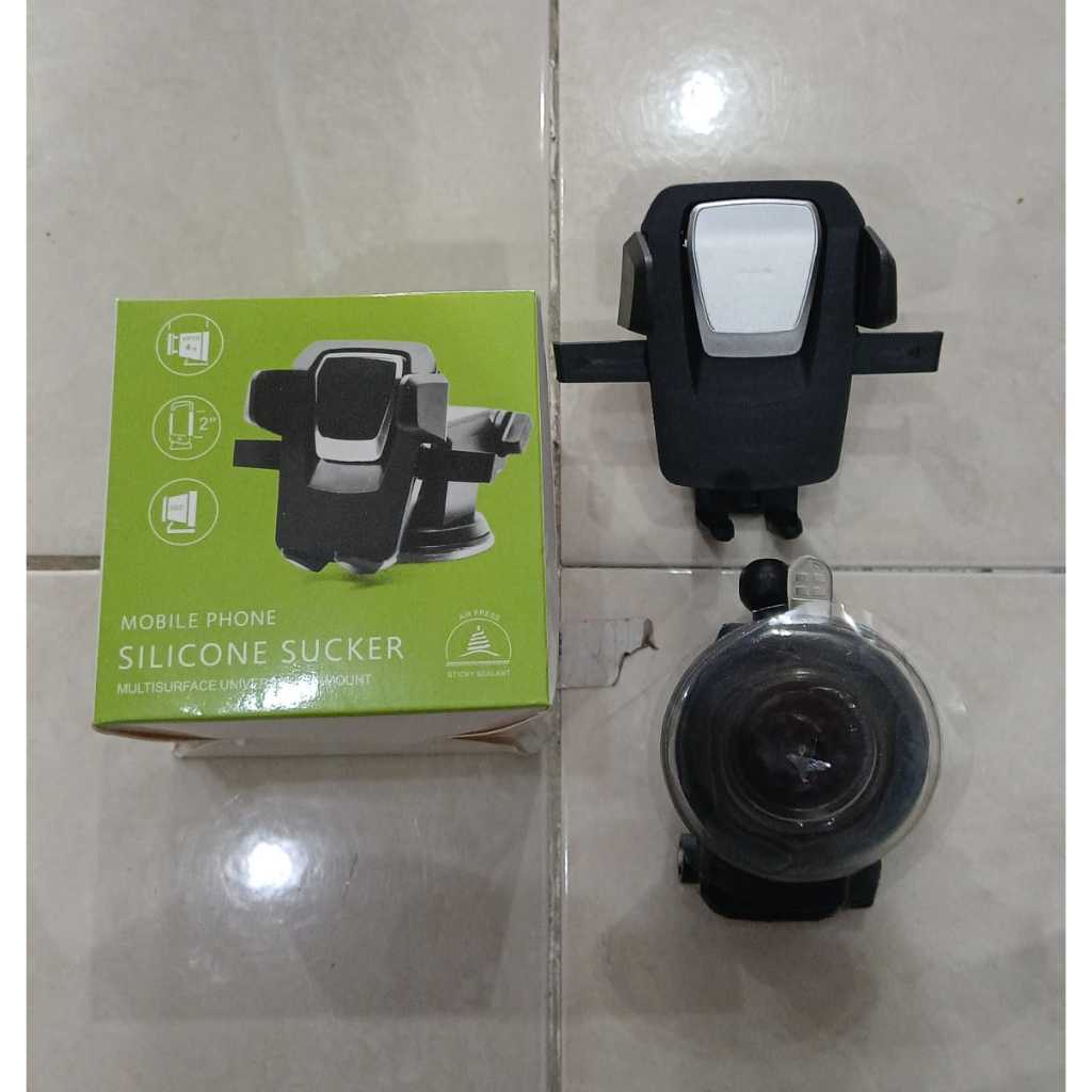 (acc ptk)  Holder hp kaca Mobil / holder hp tempel kaca mobil puter 360° holder mobil robot suction 
