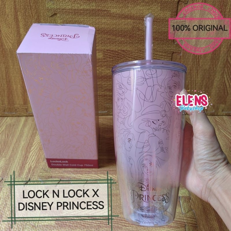 Lock n Lock x Disney botol minum gelas mug 750ml