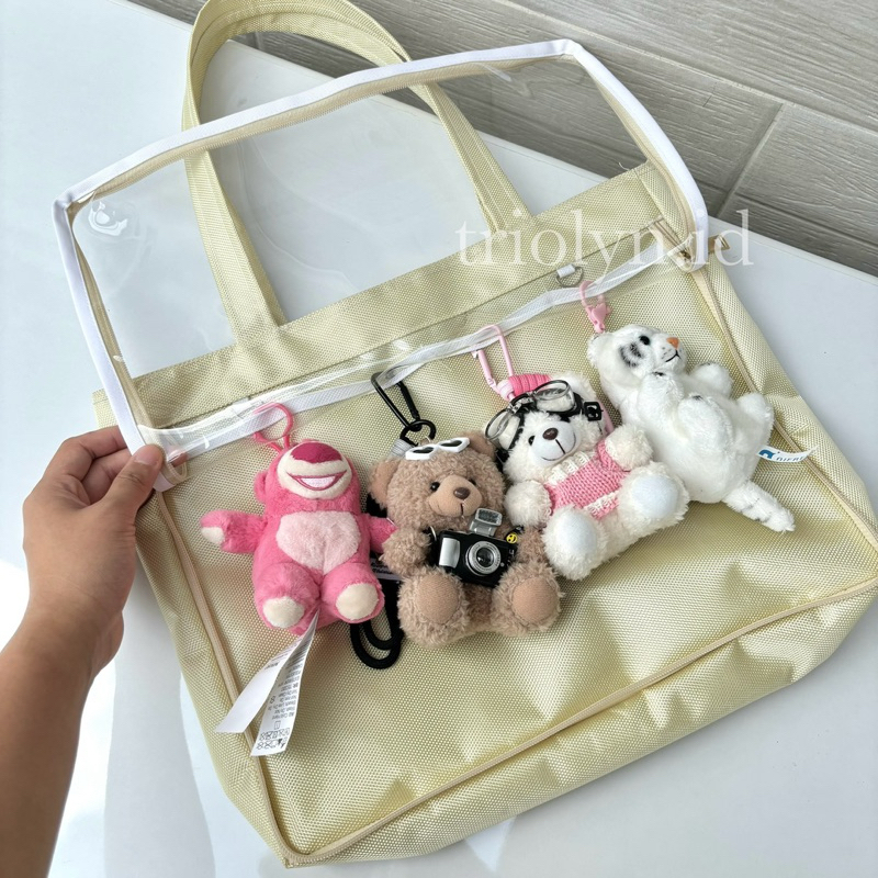 ITABAG Tas Totebag Boneka Badges Tas ITABAG Pin Cosplay Anime