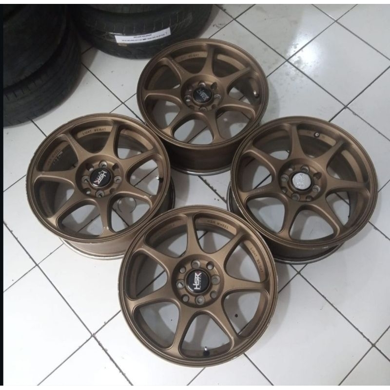 velg ori hsr sebunsuta r16 lebar 7 baut 4x100/114 et42 cocok banget buat brio,livina,jazz,calya dll