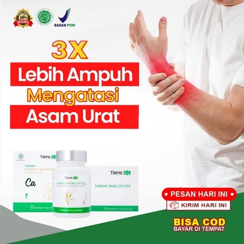 PAKET PRODUK TIENS UNTUK ASAM URAT KOLESTEROL AMPUH HERBAL Original Halal BPOM